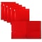 Gold Seal 2 Pkt Plastic Extra Heavyweight Folders Portfolio, High Sheen Reflective Finish, Red, 12PK 86313 - alternate 1